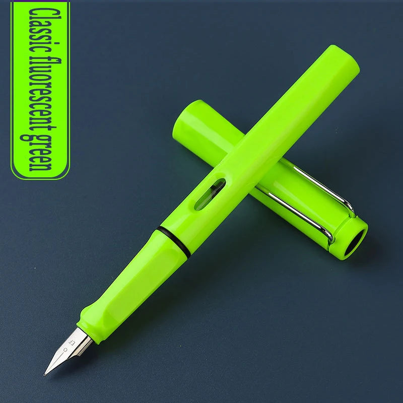 High-Quality Calligraphy Fountain Pen Luxury Ink Cartridge Writing Office School Supplies for Students