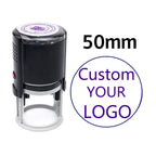 Custom Self-Inking Stamp 25/30/40/50mm Round LOGO Design Personalized Text Press-type Inking Stamp for Wedding Invitation Envelo