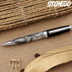 STONEGO Fashion Wallet Pen Short Paragraph Gift Travel Pocket Pen Mini Pocket Short Clip Metal RollerBall Pen Travel Pocket Pen