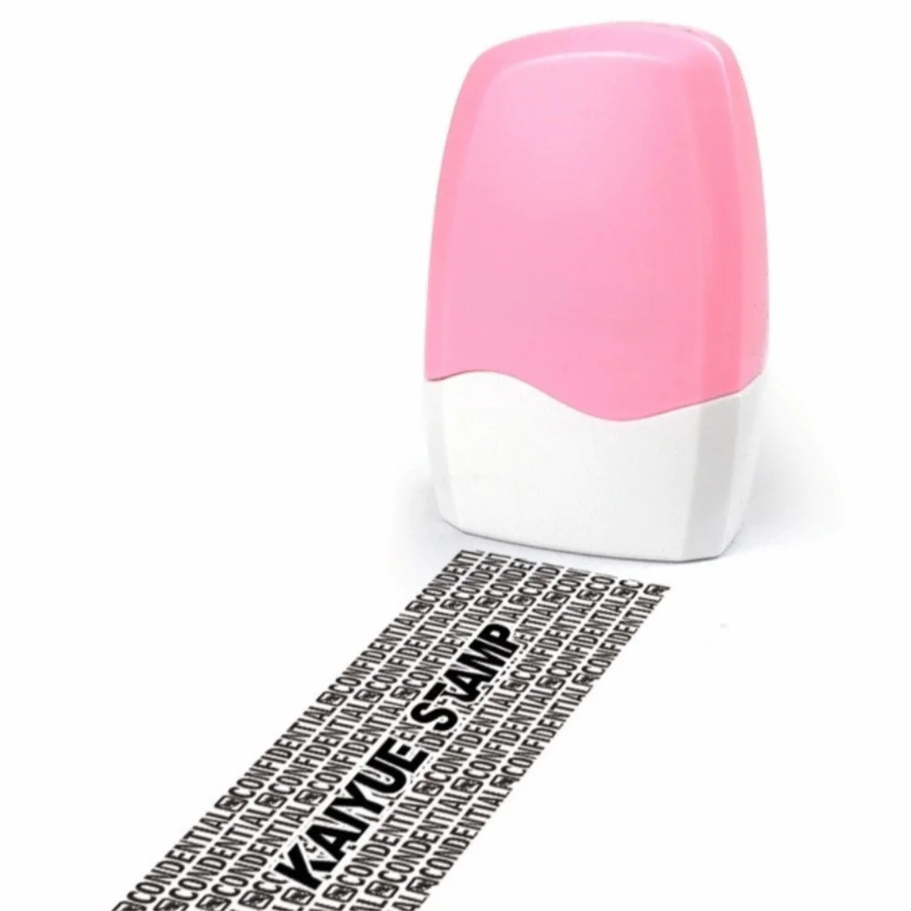 Reusable Identity Protection Roller Stamp Plastic Shielder Privacy Security Address Eraser Anti-Theft Smear Solid Color