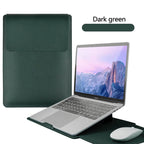 PU Leather Laptop Computer Sleeve Case Bag Stand Cover Pouch Man Women 13 14 15 15.6 16 inch for Macbook Air Samsung HP Lenovo
