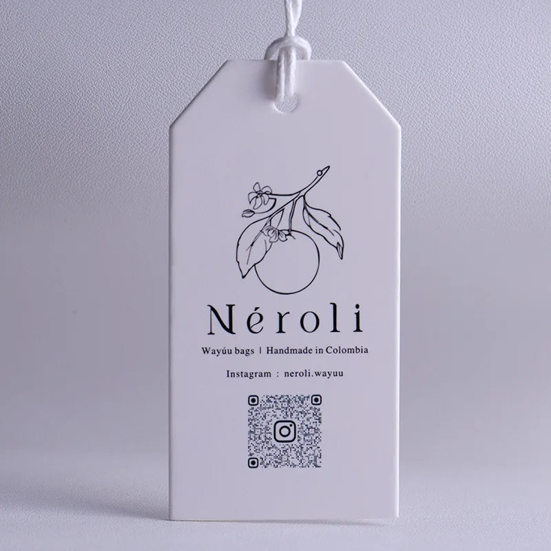 Custom Clean Coated Paper Hang Tag for Clothing Garment Apparel Brand Label Customized Printing Logo Wholesale