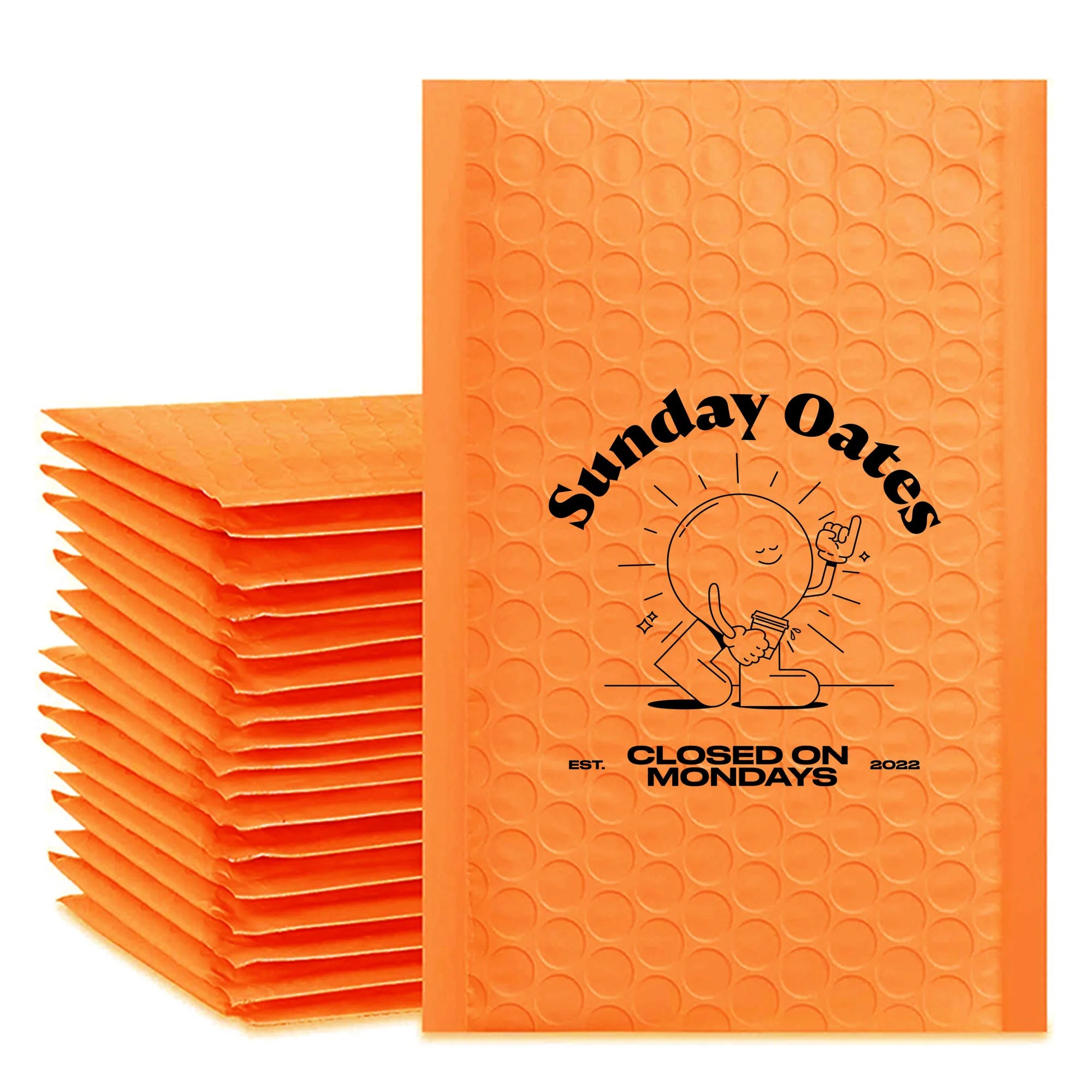 50pcs Poly Bubble Envelope Bags with Logo Printed Padded Shipping Envelopes With Bubble Mailing Bag Shipping Gift Packages Bags