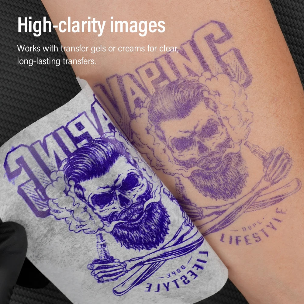 Tattoo Transfer Paper A4 Size Tattoo Stencil Paper Copy Paper Thermal Paper for Tattoo Transfer Machine or Hand Drawing