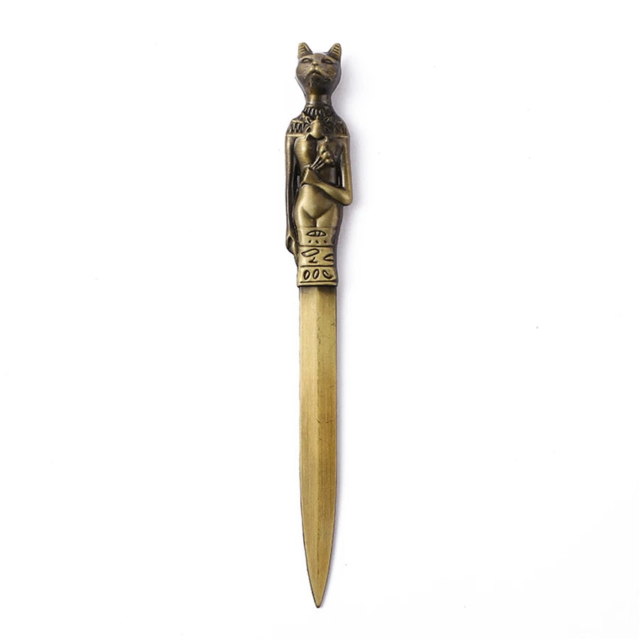 1pc Ancient Egyptian Classical Letter Opening Knife Paper Cutting Envelope Paper Cutting Cutter Box Opening Knife, Letter Openin