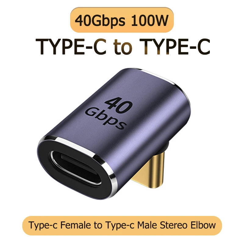 NNBILI 3A Type C Elbow USB 3.1 Charging Data Cable Adapter Converter for Android 90/180 Degree OTG Adapter Fast Charging 10Gbps