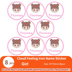Custom Clothes Ironing Name Sticker Personalized Washable Stickers  Heat Transfer Labels on Fabric Clothing Babysuit Tags