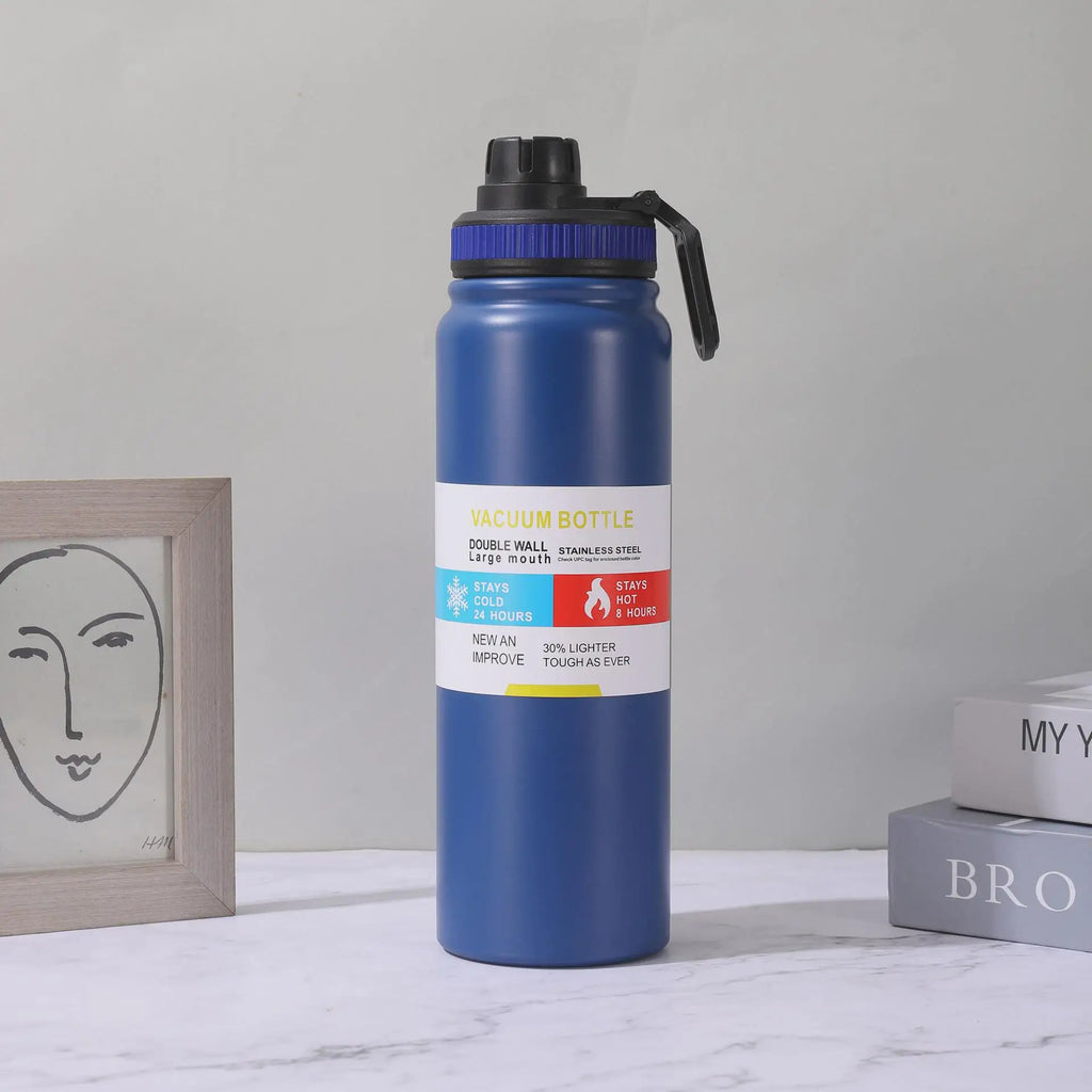 600/800/1000ML Thermos Bottle Stainless Steel Car Thermal Cup Keeps Cold and Heat Thermal Mug Sports Insulated Cup Vacuum Flask