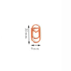 Kit 50pcs Mini Metal Heart Clips Office Supplies Paper Clip