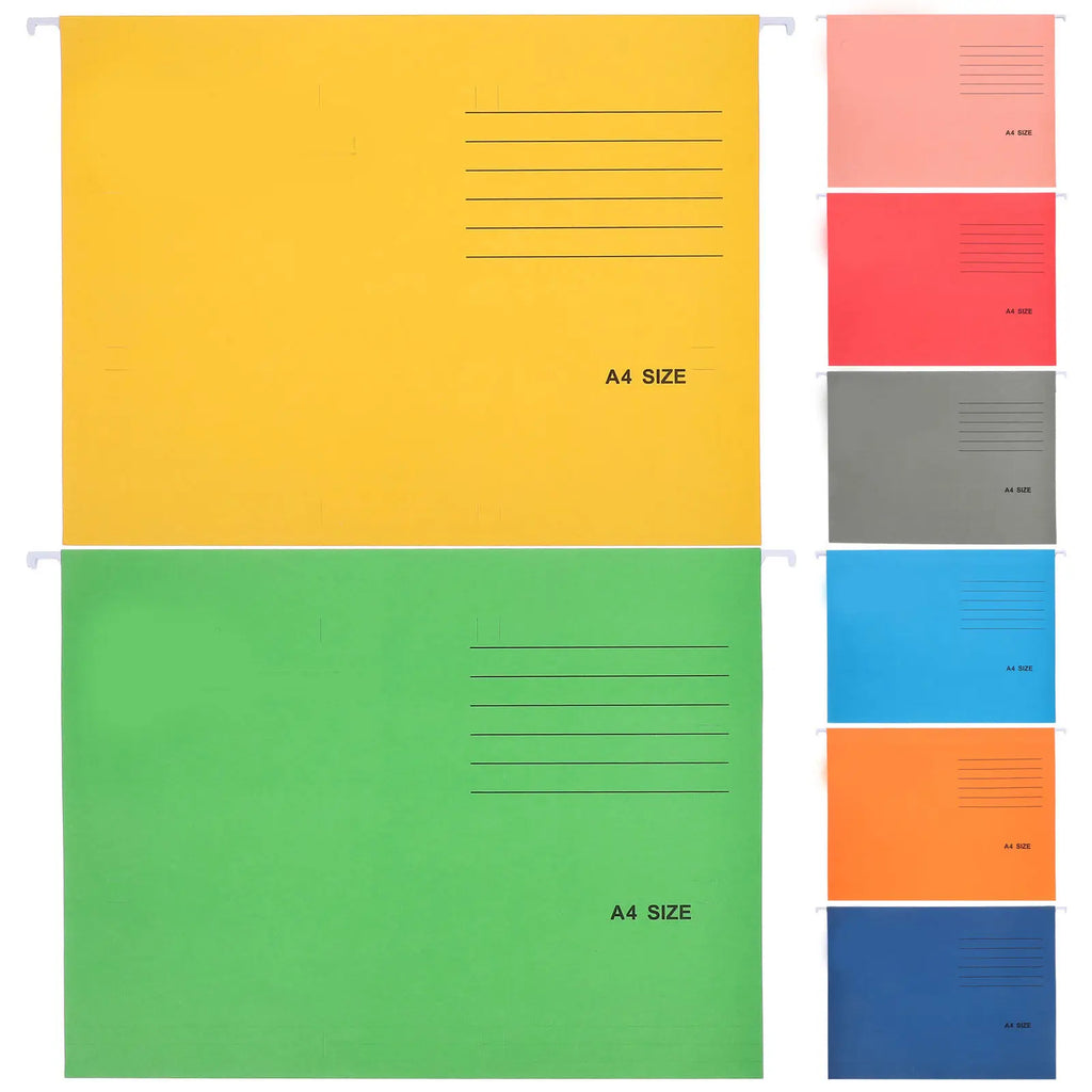 8Pcs Hanging File Folders Stable Anti-Wear Document Organizer Files Holders A4 Convenient Receipt Coupon Sorting Office Storage