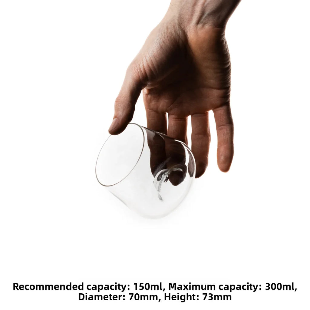 175ml 275ml Hand-Poured Coffee Sensory Smell Taste Cup Heat-Resistant Glass Sharing Jug Transparent European Style Texture De...