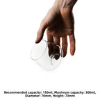 175ml 275ml Hand-Poured Coffee Sensory Smell Taste Cup Heat-Resistant Glass Sharing Jug Transparent European Style Texture De...