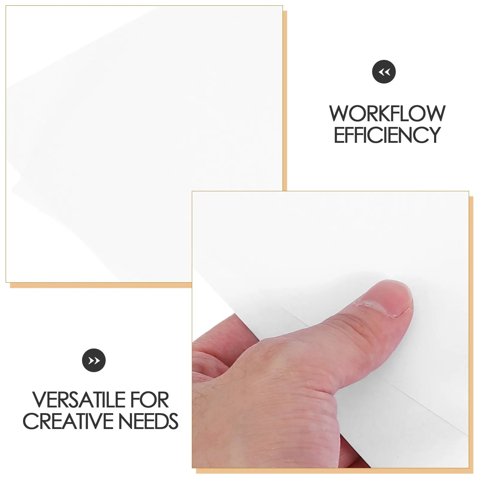 200Pcs Artist Grade Animation Tracing Paper Sheets Precise Hole Alignment Large Smooth Sketch Sheets for Comic Drawing Animation