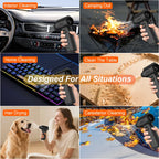 9000KRPH Mini Turbo Air Blower Ergonomic Grip Compact Cordless Compressed Air Duster Handheld Jet Fan for Keyboard Home Dust