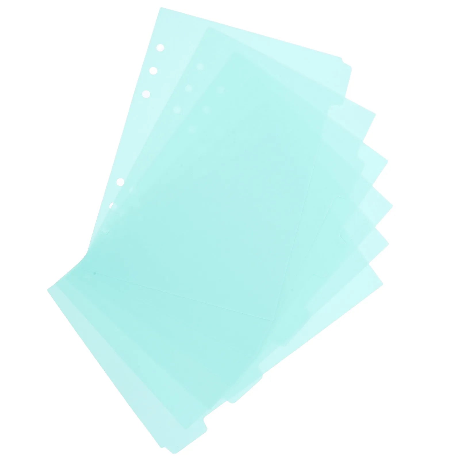6Pcs Plastic Index Dividers A5 Colored Tab Dividers for Binder Planner Notebook File Separators Reusable Waterproof PP Divider
