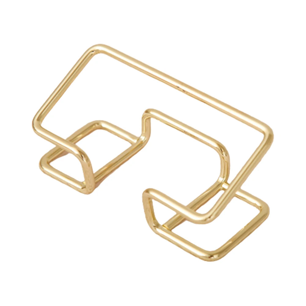 Gold Metal Business Card Holder Desk Bracket Cards Organizer Office Business Cards Display Holders Fashion Desktop Decorative