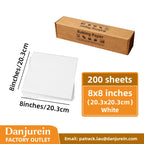 Parchment Paper Baking Paper Non-Stick Precut Square 4” to 12” Baking Sheets Oven Grilling Air Fryer Steaming Bread Cake Cookie