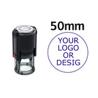Custom Self-Inking Stamp 25/30/40/50mm Round Logo Design P Personalized Press-type Inking Stamp for Wedding Invitation Envelope