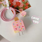 Cartoon Iphone Charging Cable Protector Cover For iPhone 15 14 13 Pro Max 18W/20W EU US Charger Case Cable Cord Winder Protect