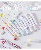 Cute Multi-link Mood Stamp Set – Kawaii INS Style Journal Diary Stamps, Scrapbooking Supplies for Planners Crafting, Creative Marking Tools for Teens Girls
