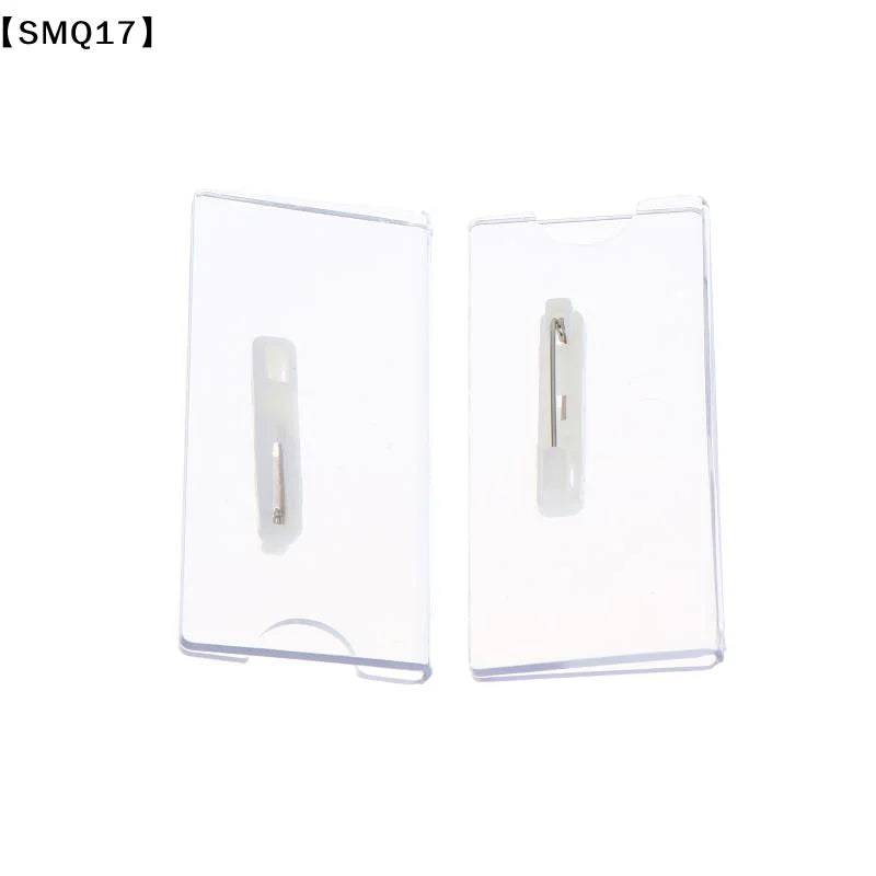 10/20/30Pcs Name Tag Blank Name Badges Acrylic Name Tag Holders 70x30mm Insert Blank Acrylic Nameplate【SMQ】