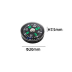20MM ABS Material Portable Gift Mini Pocket Outdoor Adventure Travel Compass  Survival Compasses Button Design Practical Guider