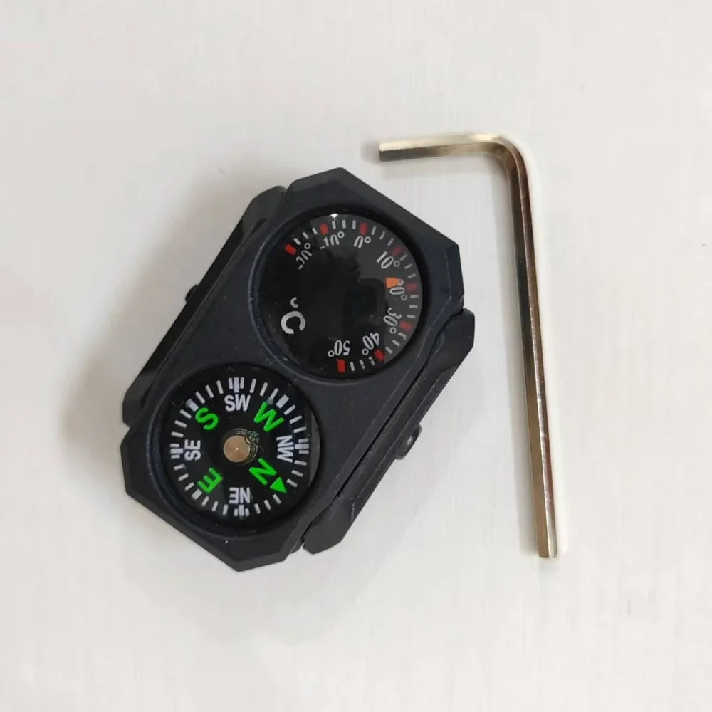 3/5Pcs RCompass Thermometer Combo 2 in 1 Tactical Airsoft AR15 M4 M16 Compact Navigation Thermometer for 20mm Rail Gun Accessory