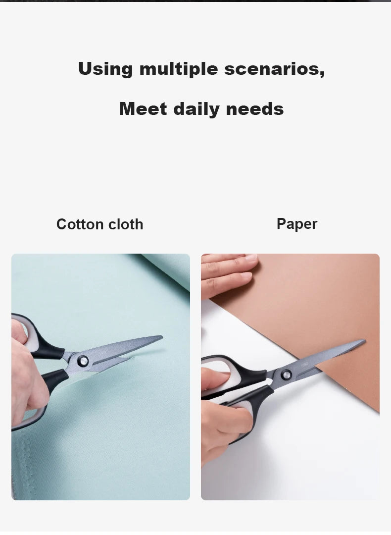 Deli Anti Stick Anti Rust Scissors School Stainless Steel Scissors Home Office DIY Handicraft Made Tools Stationery Scissors