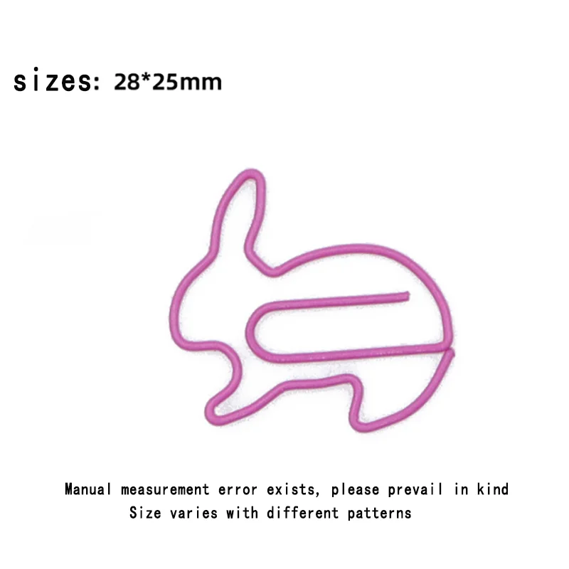 20Pcs Colourful Bookmark Holder Office Supplies Bookmark Holder Colourful Paperclip Cute Cartoon Paperclip Random Pattern