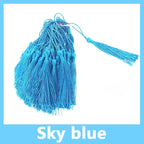 100pcs/Pack 13cm Tassel Silk Fringe Silky Floss Bookmark Tassels Mini Tassels for DIY Craft Jewelry Making Souvenir Bookmarks
