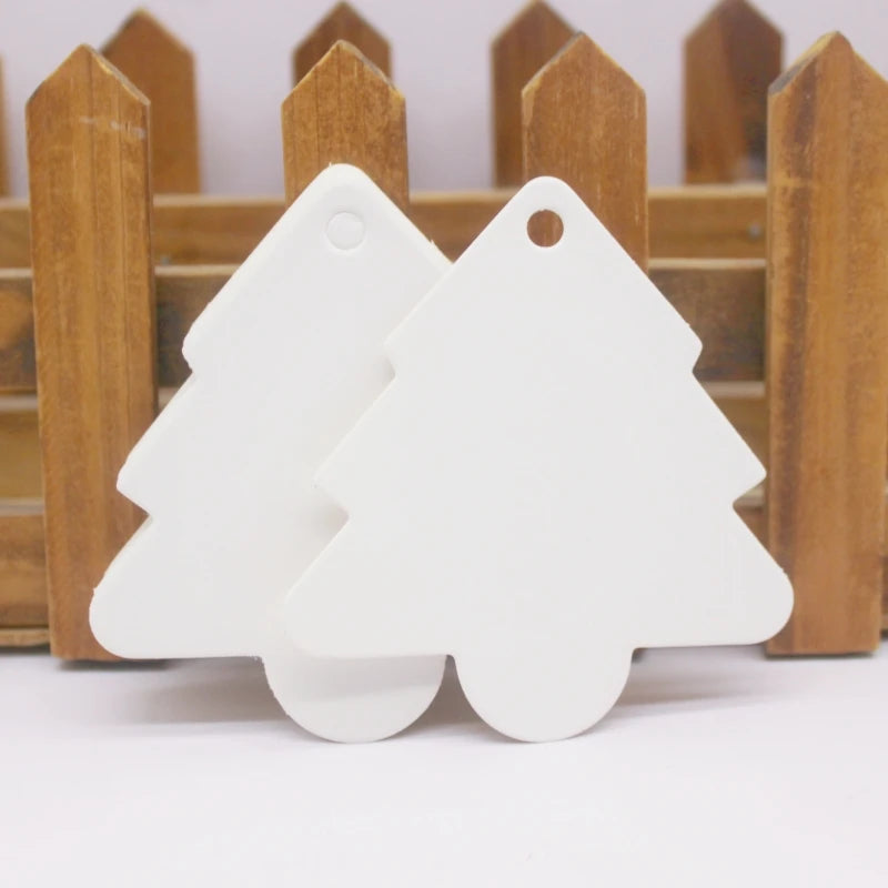 Large Gift Hang Tags, 100 Pieces Per Batch, White Kraft Paper Gift Packaging Labels, Handcrafted With Love Products, Price Tags