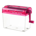 Low Noise Paper Shredder Paper Shredder Portable Capacity Visible Mini Handheld Cutter Anti-slip A4 Paper Cutting Tool for Home