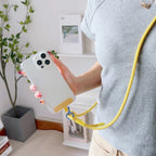 1Pc Universal Long Phone Lanyard Length Adjustable Neck Hanging Rope Crossbody Rope With Phone Case Connection Clip