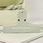 1pcs When I Saw You White Paper Clip Large Binder Clips Diary Page Marker Office School Binding Tools Bag Accessories A7871