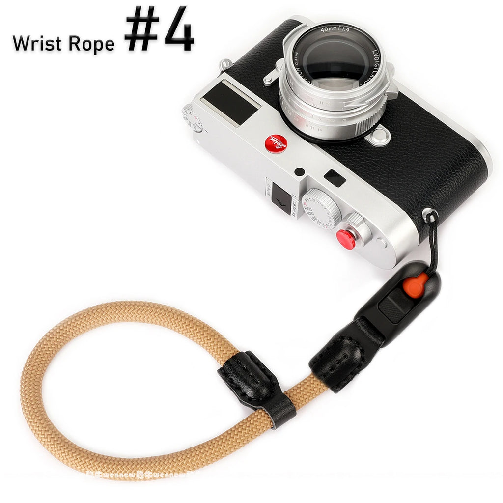 Quick Release Beads Round Rope Camera Shoulder Strap Lanyard for Canon Nikon Panasonic Sony Fujifilm Neck Strap Wrist Strap