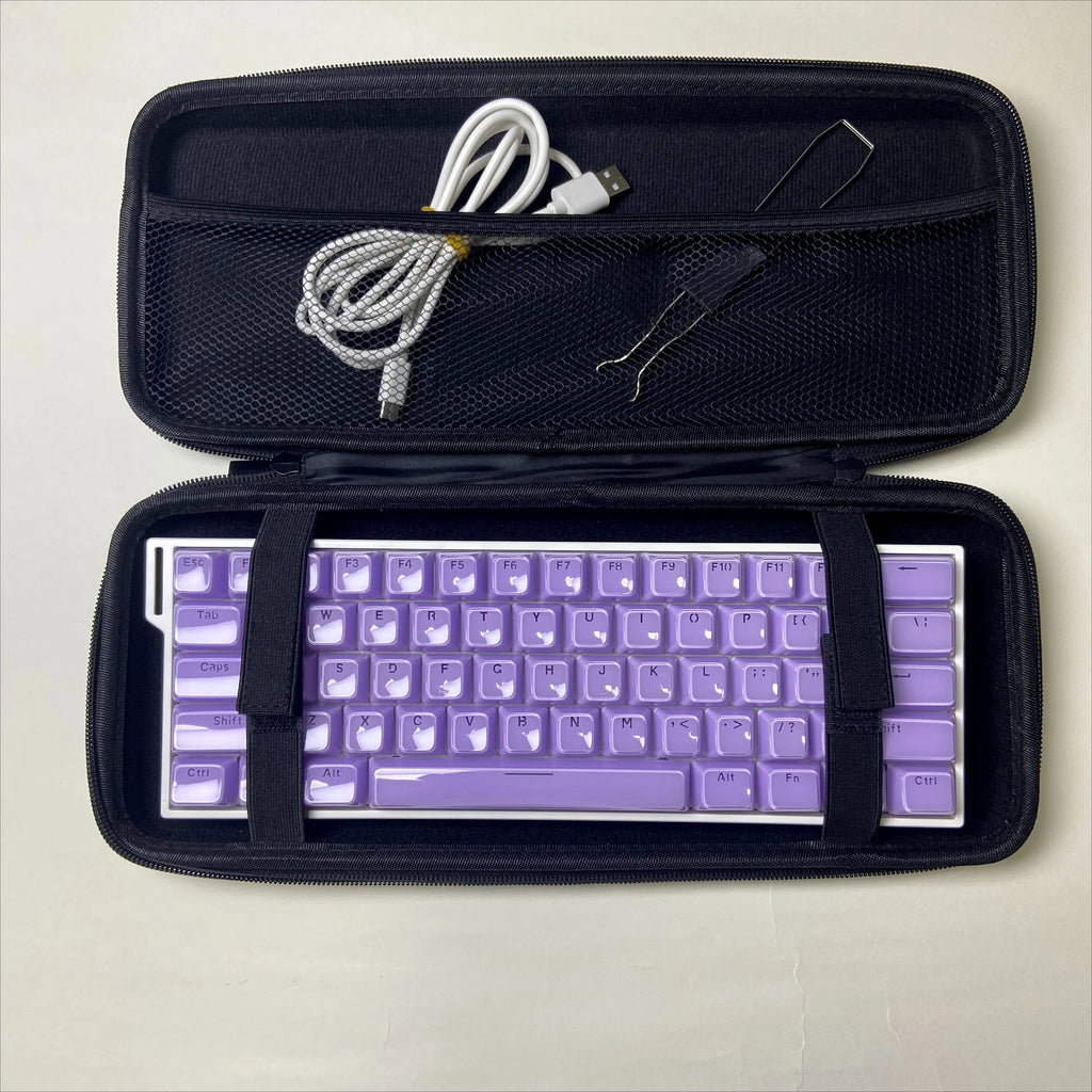 Keyboard Organizer Hard Case Keyboard Storage Bag Dustproof Protective Box 60 68 87 98 100 104 108 Mechanical Keyboard
