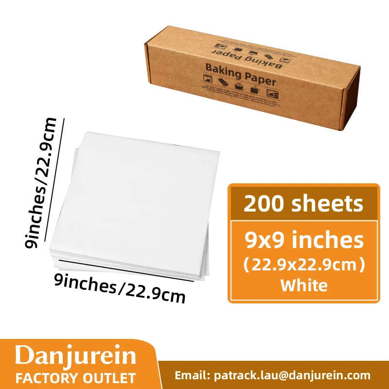 Parchment Paper Baking Paper 4"6"8"9"10"12" Precut Non-Stick Grilling Food Packaging Oven Air Fryer Steaming Bread Cake Cookie