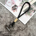 Cellphone Strap Candy Color Rope for Cards Metal Keyring Wrist Lanyard Keychain Portable Cellular Pendant Premium Hand Strap