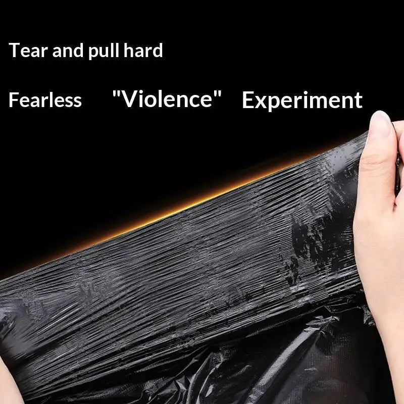100Pcs Disposable Black Vest Plastic Trash Bag Household Thickened Kitchen Office Clean Garbage Bin With Handle Plastic Bags