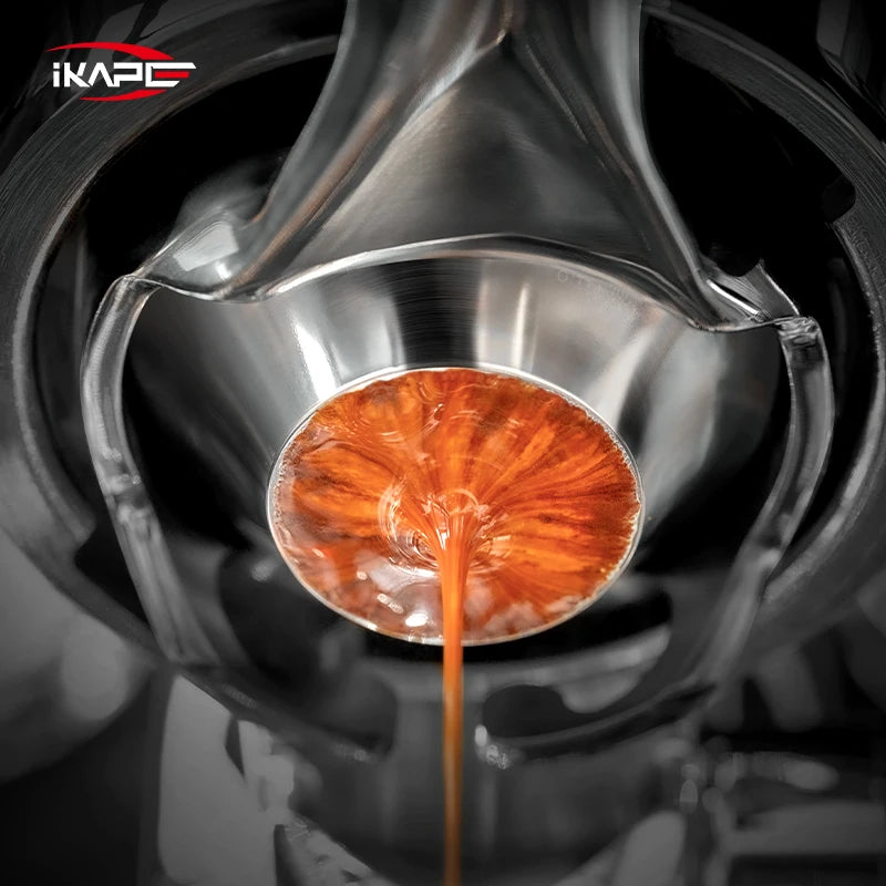 IKAPE 54mm/58mm Variable Diameter Espresso Filter Basket High Precision Extraction For Bottomless Portafilter Coffee Accessory