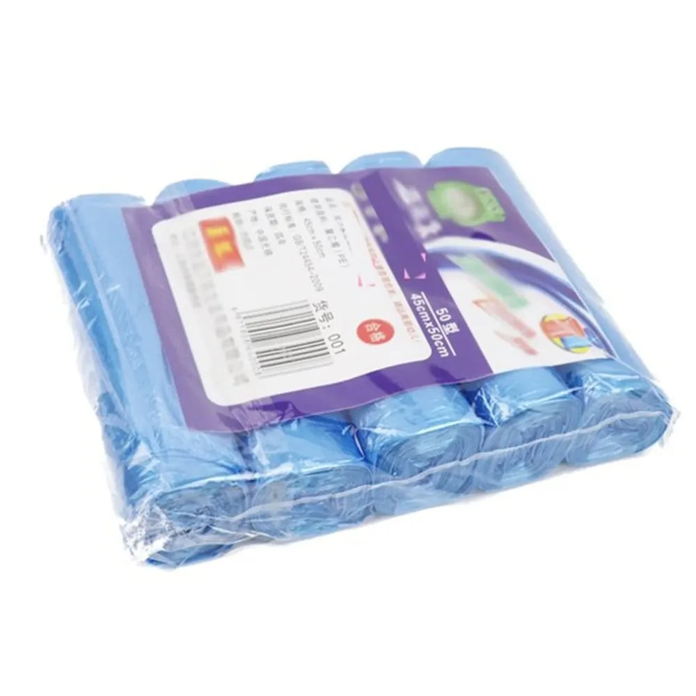 5 Rolls/bag Disposable Small Trash Bags Portable Pe Rubbish Bags Wastebasket Bags Small Garbage Bags Office Kitchen Waste