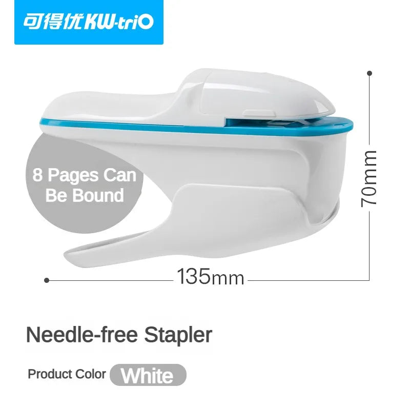 Mini Safe Stapler without Staples Staple Free Stapleless 8 Sheets for Paper Binding Business School Office Supplies Stationery