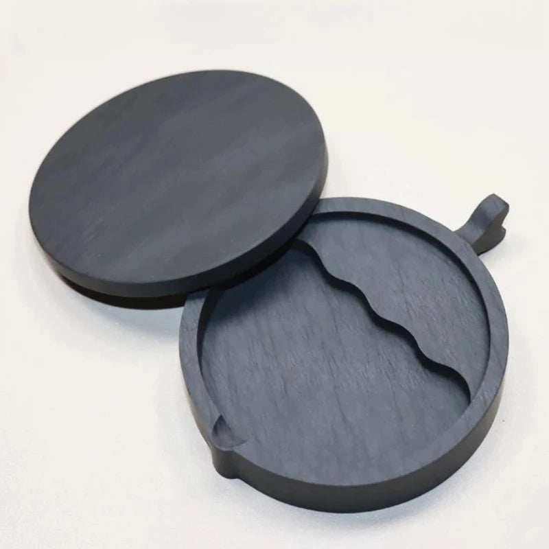 Natural Raw Stone Fish-shaped Ink Slab Multifunctional She Ink Stone Exquisite Traditional Portable Inkstones Beginners Students