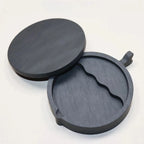 Natural Raw Stone Fish-shaped Ink Slab Multifunctional She Ink Stone Exquisite Traditional Portable Inkstones Beginners Students