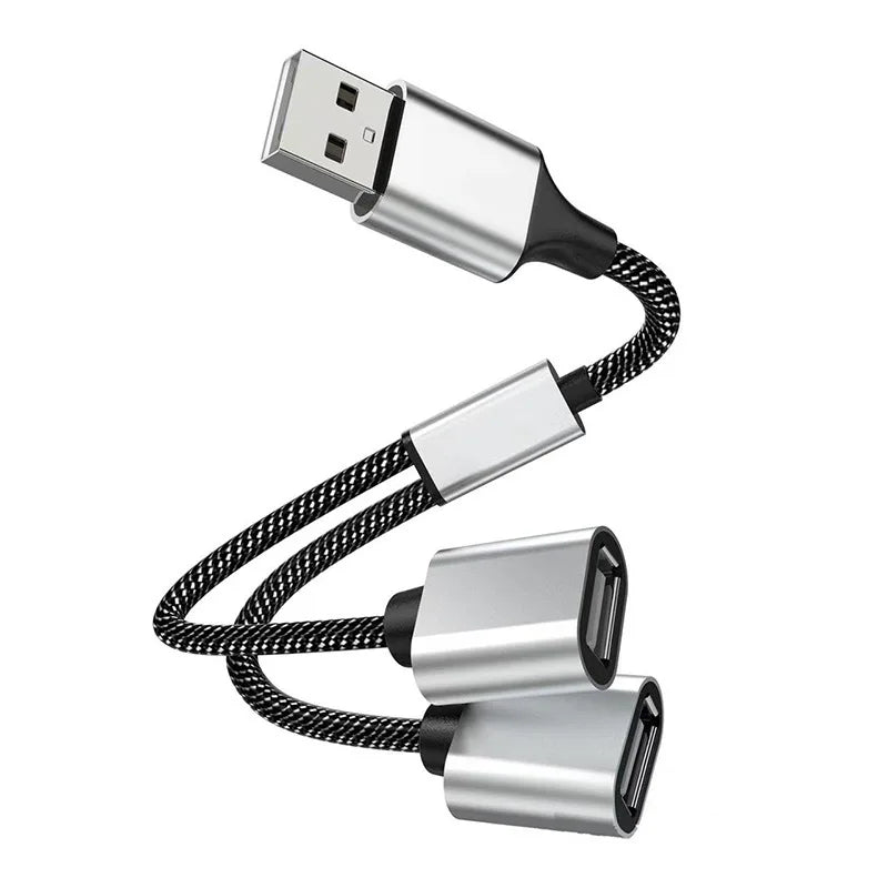USB Cable Splitter HUB Extentions 2/3/4 Ports Phone Charger Power Adapter OTG Multiple Expander Charging Docking for Computer