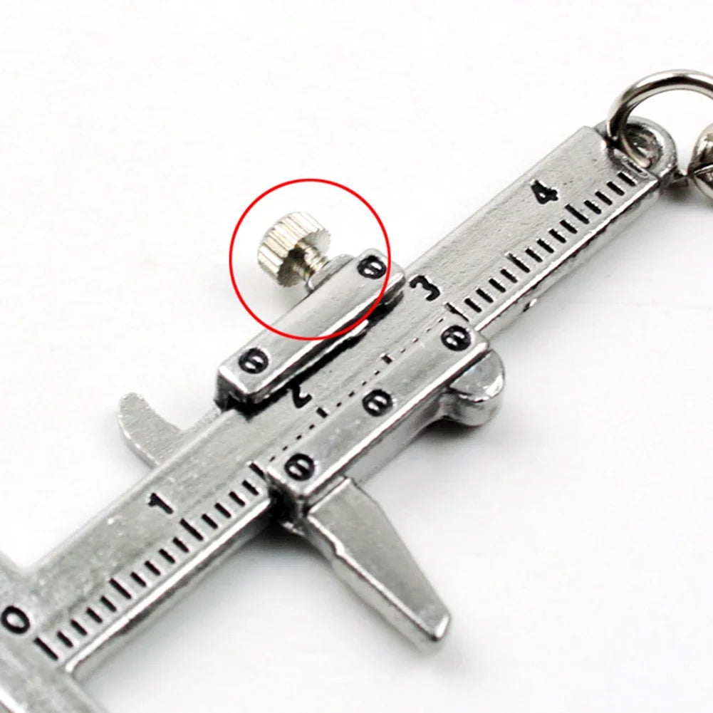Key Ring Tape Measure Keychain Gauging Tools Retractable Ruler Pull Ruler Measuring Tools Stainless Steel Portable