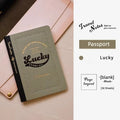 Fromthenon Travel Notebook Refill Vintage Embossed Gold Foil Cover Blank Grid Inner Pages for Retro Travel Journal Planner