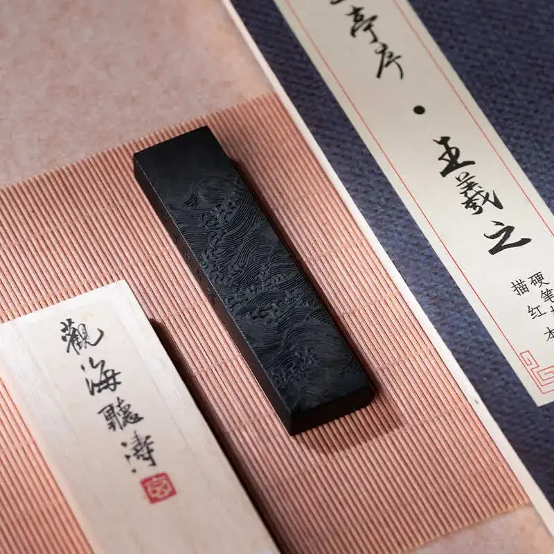 Chibese Calligraphy Sumi Ink Stick for Writing Painting Ink Stone Calligraphy Brush Rectangle Chinese Style Ink Blocks Drawing