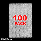 20/60/100PCS Bubble Cushion Wrap Bags Bulk Transparent Double Wall Bubble Wrap Pouches Shockproof Clear Shipping Packing Bags