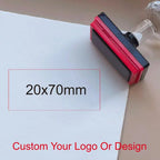 Personalized Logo and Text Self Inking Stamp Custom Your Own Design Company Logo Customized Photosensitive Seal Ink Stamp